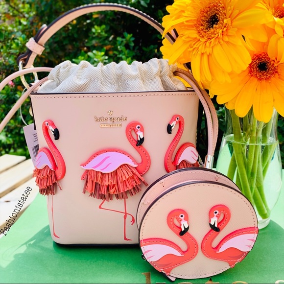 Kate spade flamingo pippa by the pool coin wallet - Picture 2 of 8